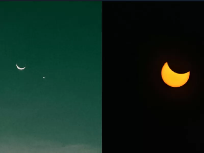 El calendario astronómico de abril de 2024 presenta un eclipse solar total y a Venus junto a la Luna