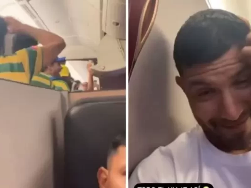 Kun Agüero vive ’pesadilla’ en su vuelo a Qatar: viajó en avión repleto de hinchas brasileños