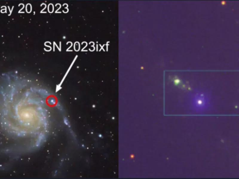 Los astrónomos obtienen la imagen más completa jamás vista de una supernova que explotó en 2023
