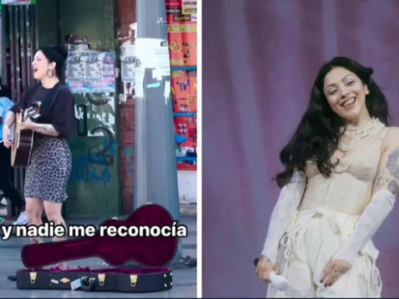 "Monse, ¿de verdad eres tú?": Mon Laferte apareció por sorpresa en Antofagasta como artista callejera