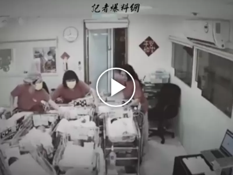 Un vídeo muestra a enfermeras protegiendo a recién nacidos durante el terremoto de Taiwán